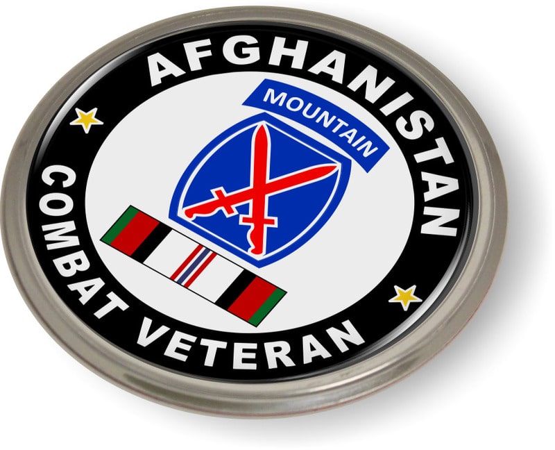10th Mountain Division Afghanistan Combat Veteran Emblem
